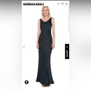 Norma Kamali Black Maria Gown
